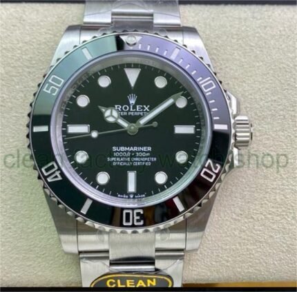 Clean Factory Rolex Submariner (No Date) 124060-0001 41mm Full 904L Black Dial
